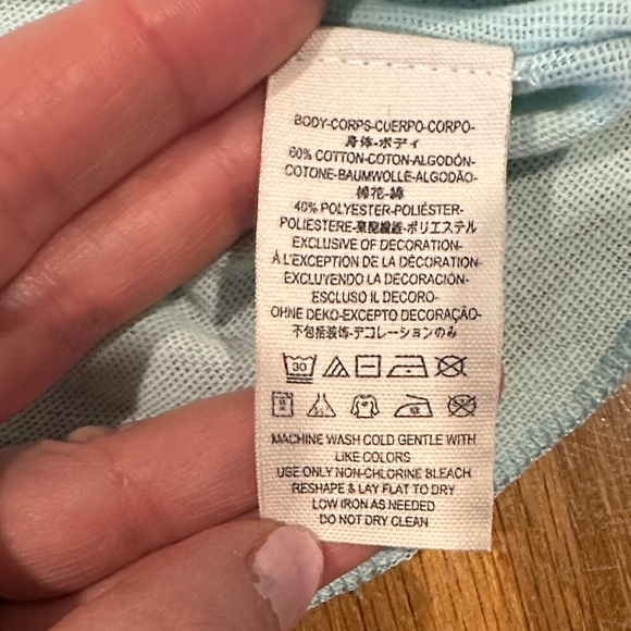 We The Free Light Blue Pineapple Tee - Picture 11 of 16